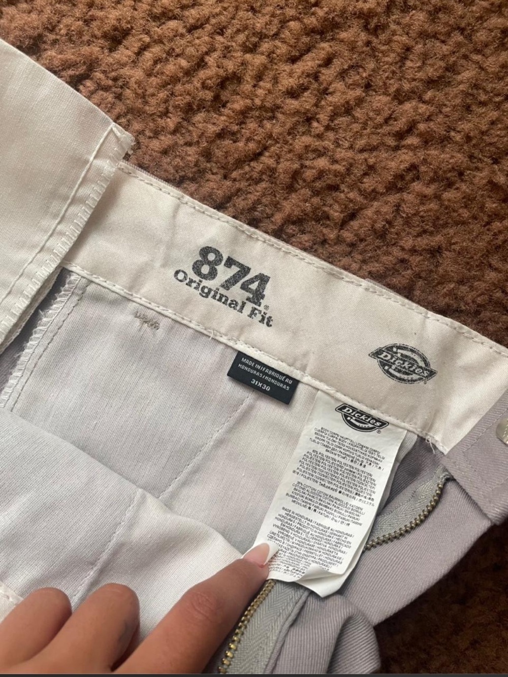 Dickies Men's Straight Chinos in Gray - Picture 3 of 3